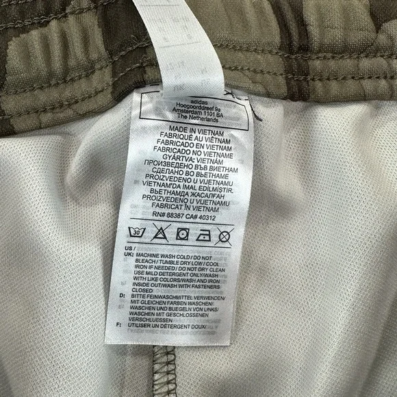 Adidas Pants Womens M Trio AOP Camo Soccer Regular Fit Tapered Zip Legs Training - Picture 10 of 16